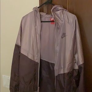 Two tone purple Nike windbreaker